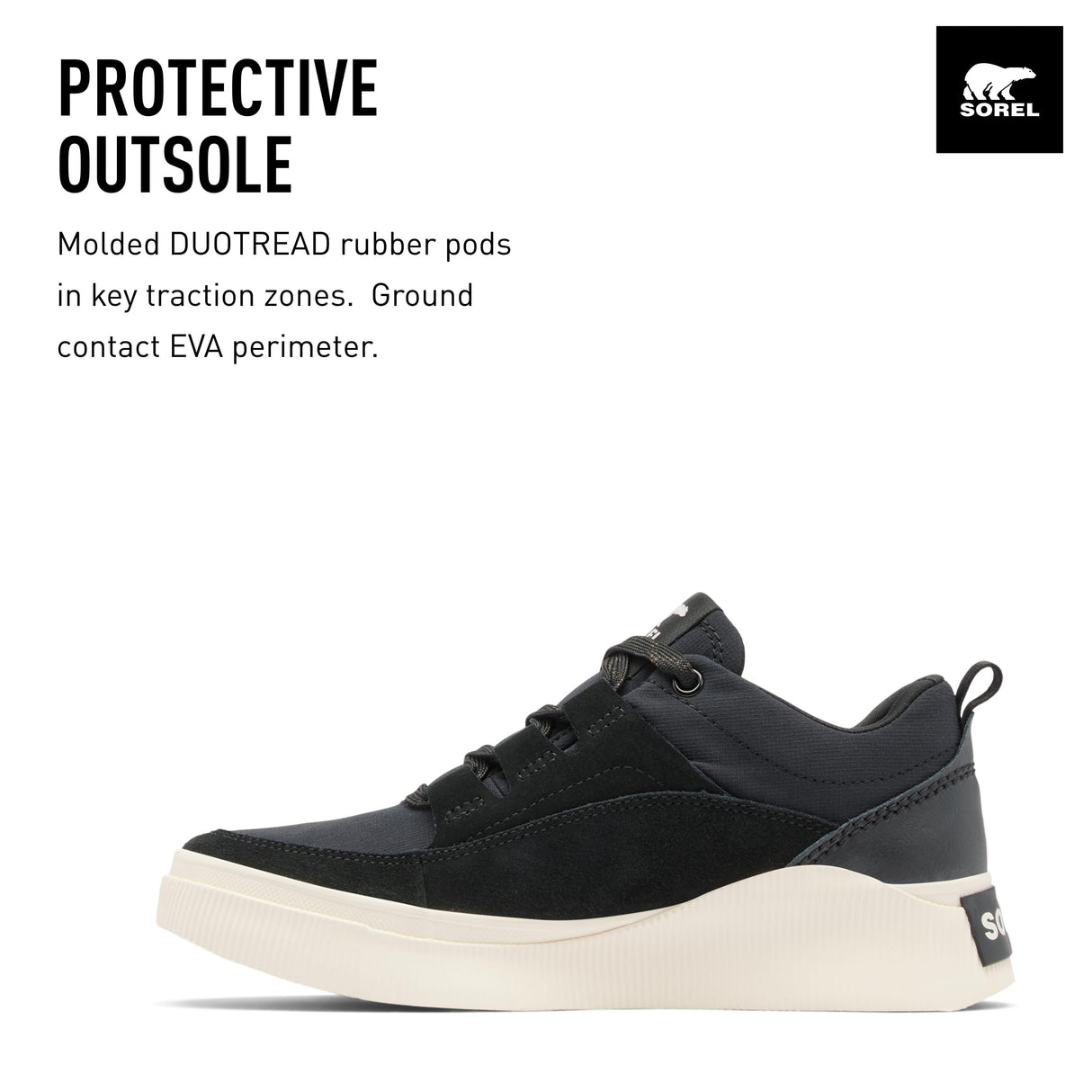 Sorel out N About Low Sneaker WP, Zapatillas, Mujer, Black Gum 2 out N About 4, 38.5 EU