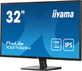 iiyama X3270QSU-B1 32" Panel IPS, 2560x1440, 250cd/m², 3ms, Altavoces, DisplayPort, 2xHDMI, USB 3X 3.2