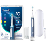 Oral-B iO My Way - Cepillo de dientes eléctrico a partir de 10 años, 4 modos de cepillado para el cuidado dental, cabezal extra para aparatos ortopédicos, 1 estuche de viaje, diseñado por Braun, azul