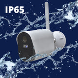 Daewoo - Cámara Independiente inalámbrica WiFi INT/Ext W502 Full HD, detección de Movimiento, visión Nocturna en Color, Sistema de Audio bidireccional, Compatible con Amazon Alexa, Color Blanco