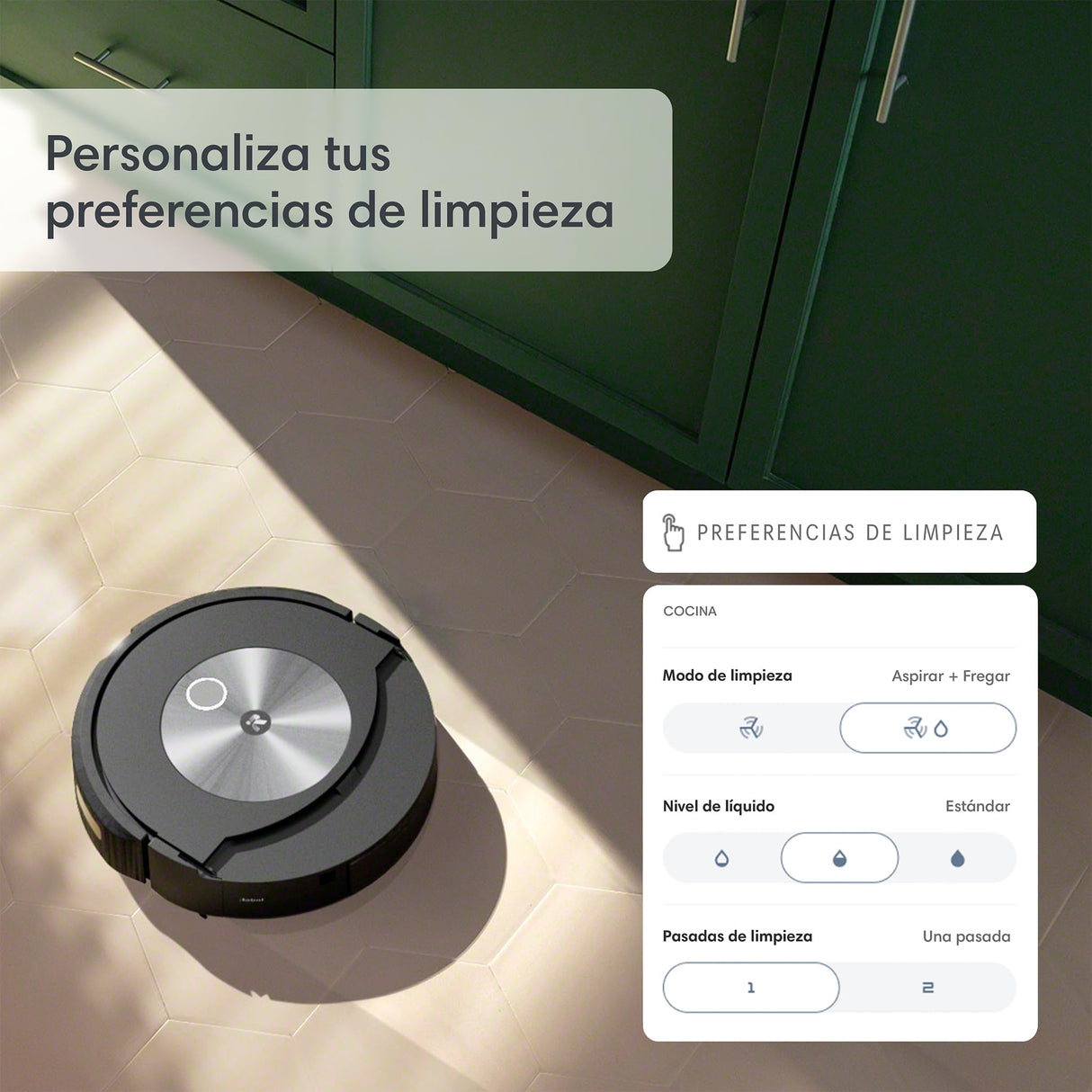 iRobot Roomba Combo j7 Robot Aspirador y friegasuelos 2 en 1 (c7156) - Robot Aspirador con conexión Wi-Fi - Paño retráctil - Mapeado avanzado - Navegación Inteligente - Recarga y reanuda el Trabajo