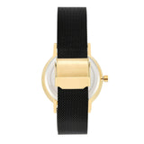 Armani Exchange Orologio da donna, Movimento al quarzo a tre lancette e cassa da 36 mm con cinturino in acciaio inossidabile, Negro y tono dorado