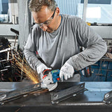 Bosch Professional BITURBO GWX 18V-15 SC - Amoladora angular a batería (18V, disco Ø 125 mm, X-LOCK, velocidad variable, Connectivity, sin batería, en L-BOXX)