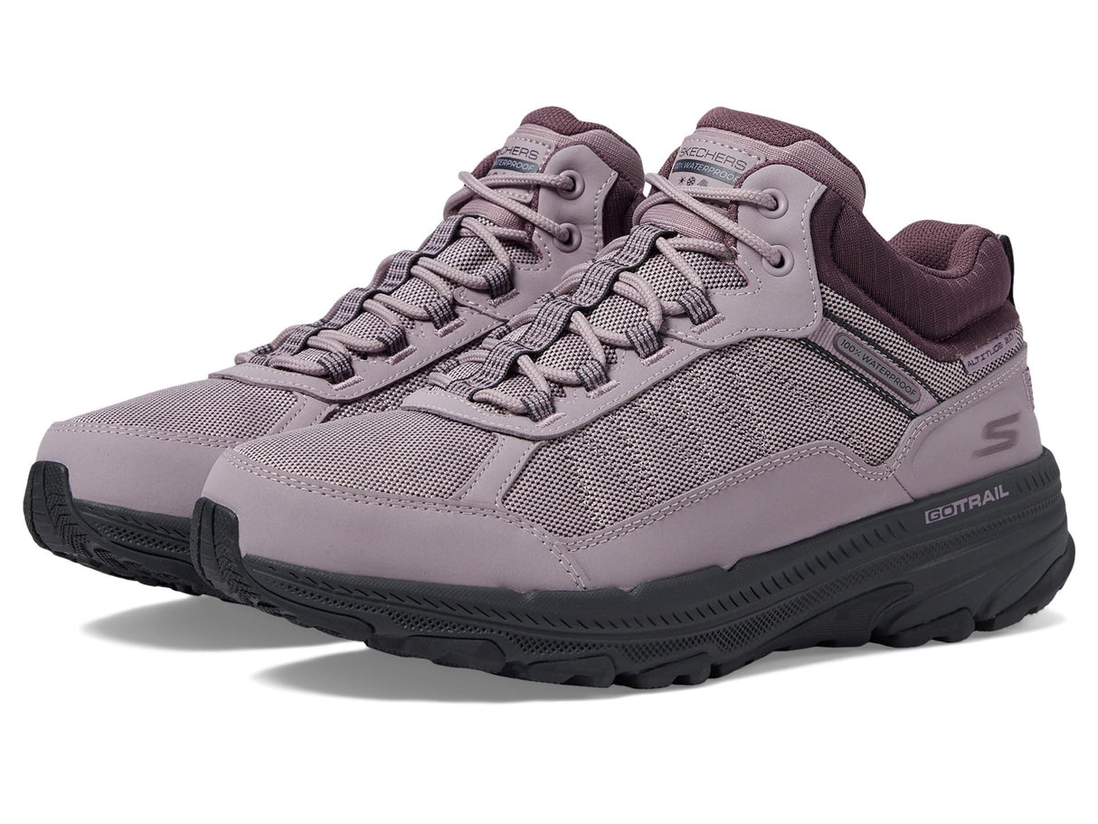Skechers Go Run Trail Altitude 2.0 Cold Creek, Botas para Senderismo Mujer, Mauve Leather/Trim, 38.5 EU