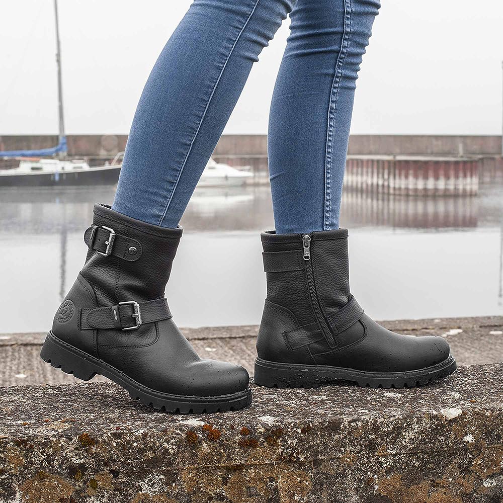 Panama Jack Felina Igloo, Botas Estilo Motero Mujer, Negro (Negro B18), 37 EU
