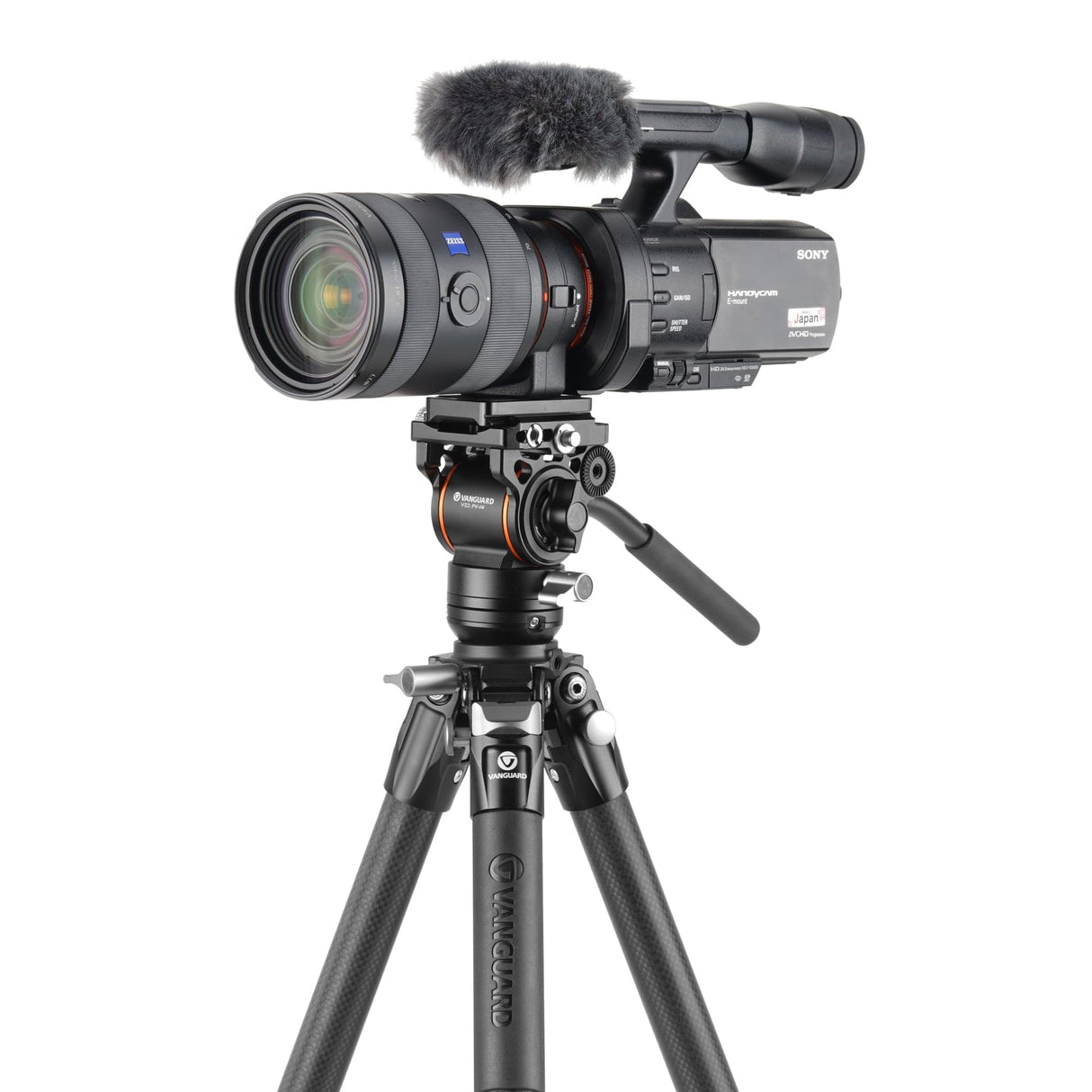 Vanguard Alta Pro 3VL 264CV14 - Trípode de vídeo de Carbono, rótula Veo PV-14 y Base niveladora
