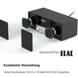 TechniSat DIGITRADIO 3 - Sistema Compacto de Radio Estéreo Dab (Dab+, FM, Reproductor de CD, Bluetooth, USB, Conexión para Auriculares, Entrada AUX, Radio Reloj Despertador, Pantalla OLED) Nogal