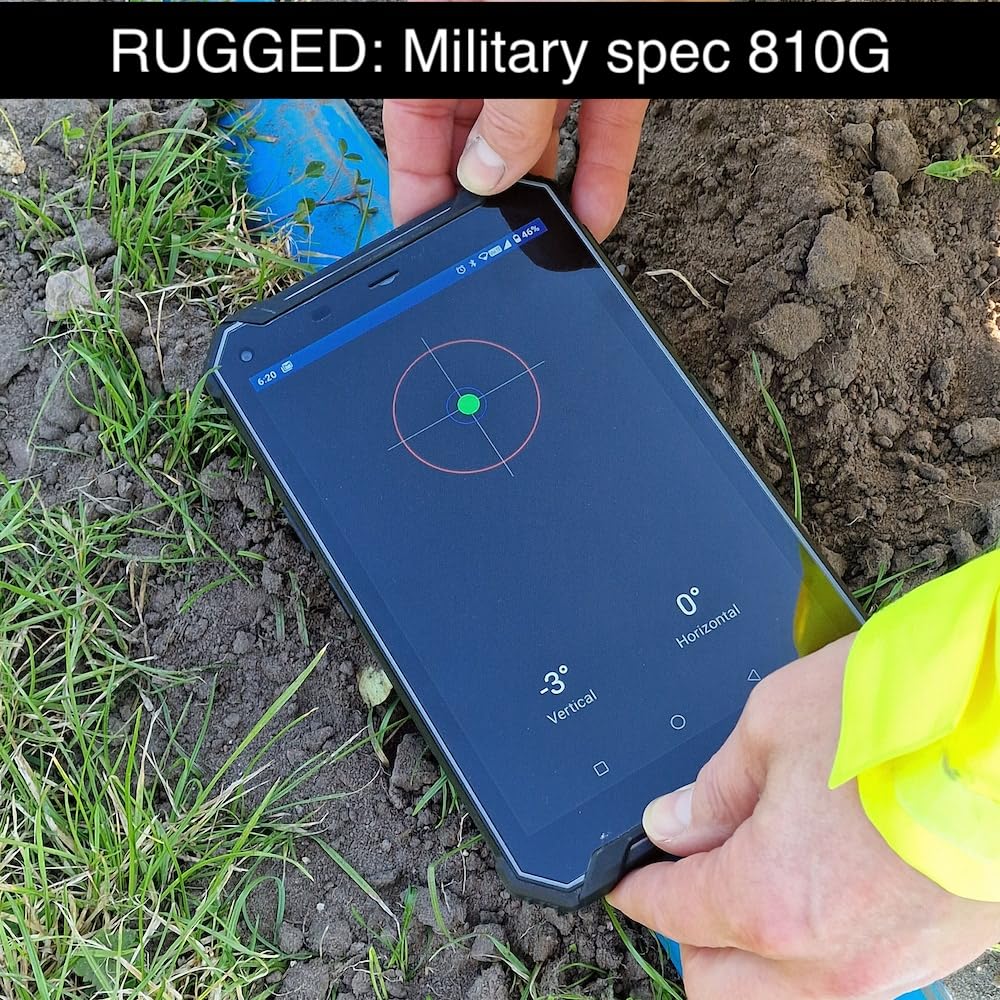 JCB Tough Tablet, Tableta Robusta de 8 Pulgadas, Batería de 12200mAh, Dual SIM desbloqueada, Cámara de 21MP, TT22