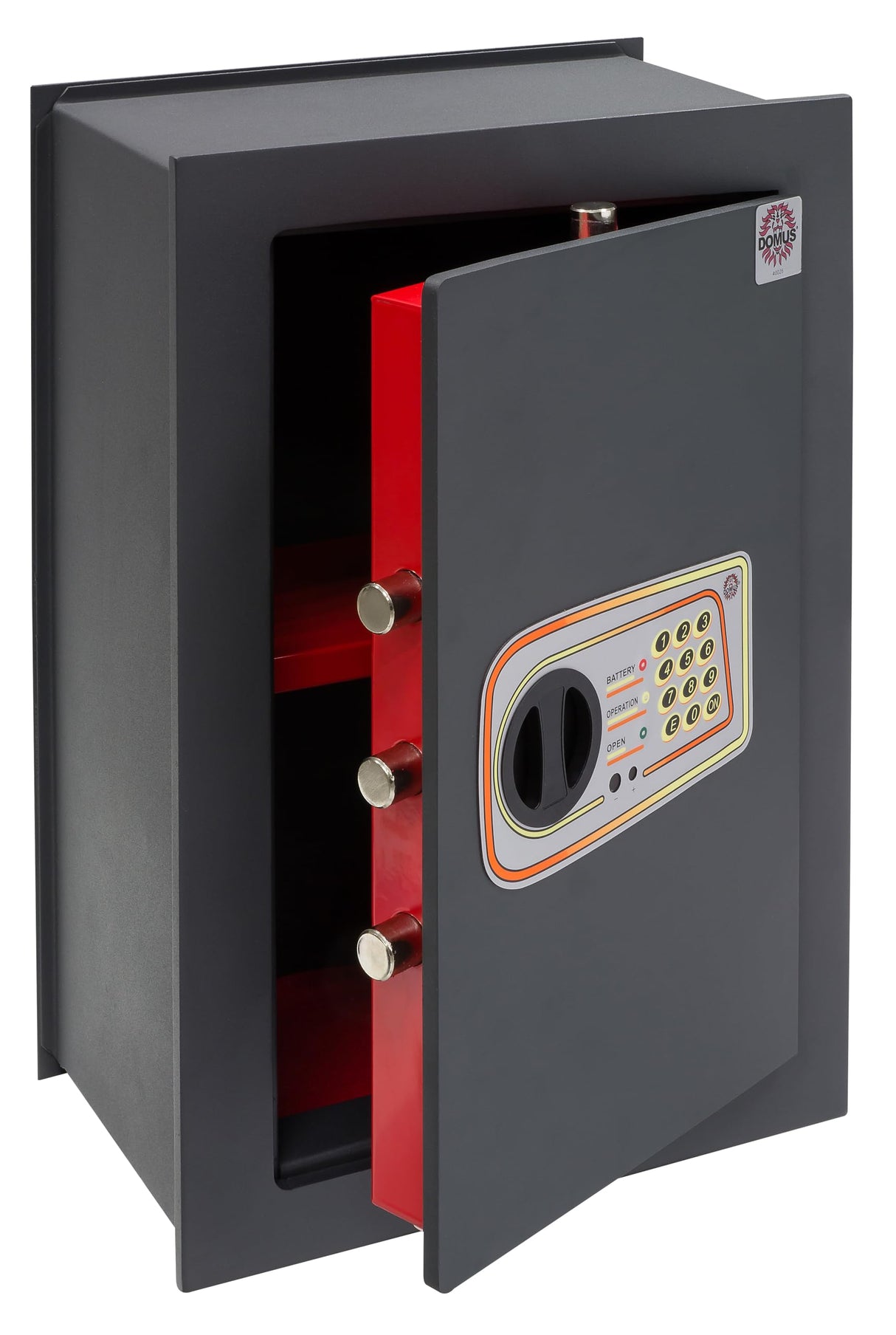 ARREGUI Logica D-DL/7 Caja fuerte de empotrar a pared con cerradura de codigo electronico | Caja de Seguridad para casa y hogar | Fácil de instalar | 27 L | 52 x 36 x 22 cm