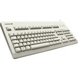 CHERRY G80-3000, Teclado Mecánico con Cable, Distribución de Teclado Español (QWERTY), Conexión USB, Robusto, Teclas Programables, Switches CHERRY MX BLACK, Gris Claro