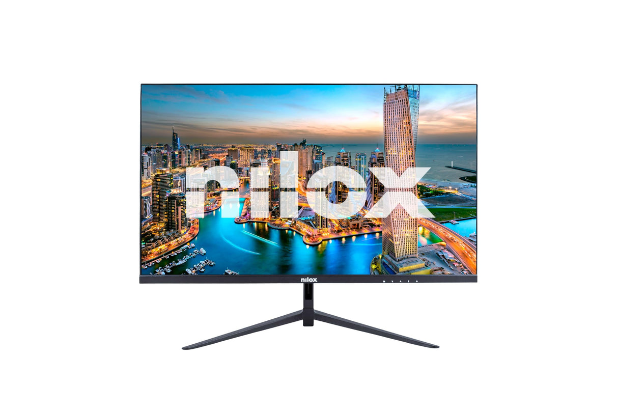 Nilox NXM27FHD111 Monitor 27 Pulgadas, FHD 1920x1080, Pantalla Gaming 1ms, Pantalla Ordenador con Soporte VESA 100x100mm, Tecnología IPS, Conexiones HDMI y DP