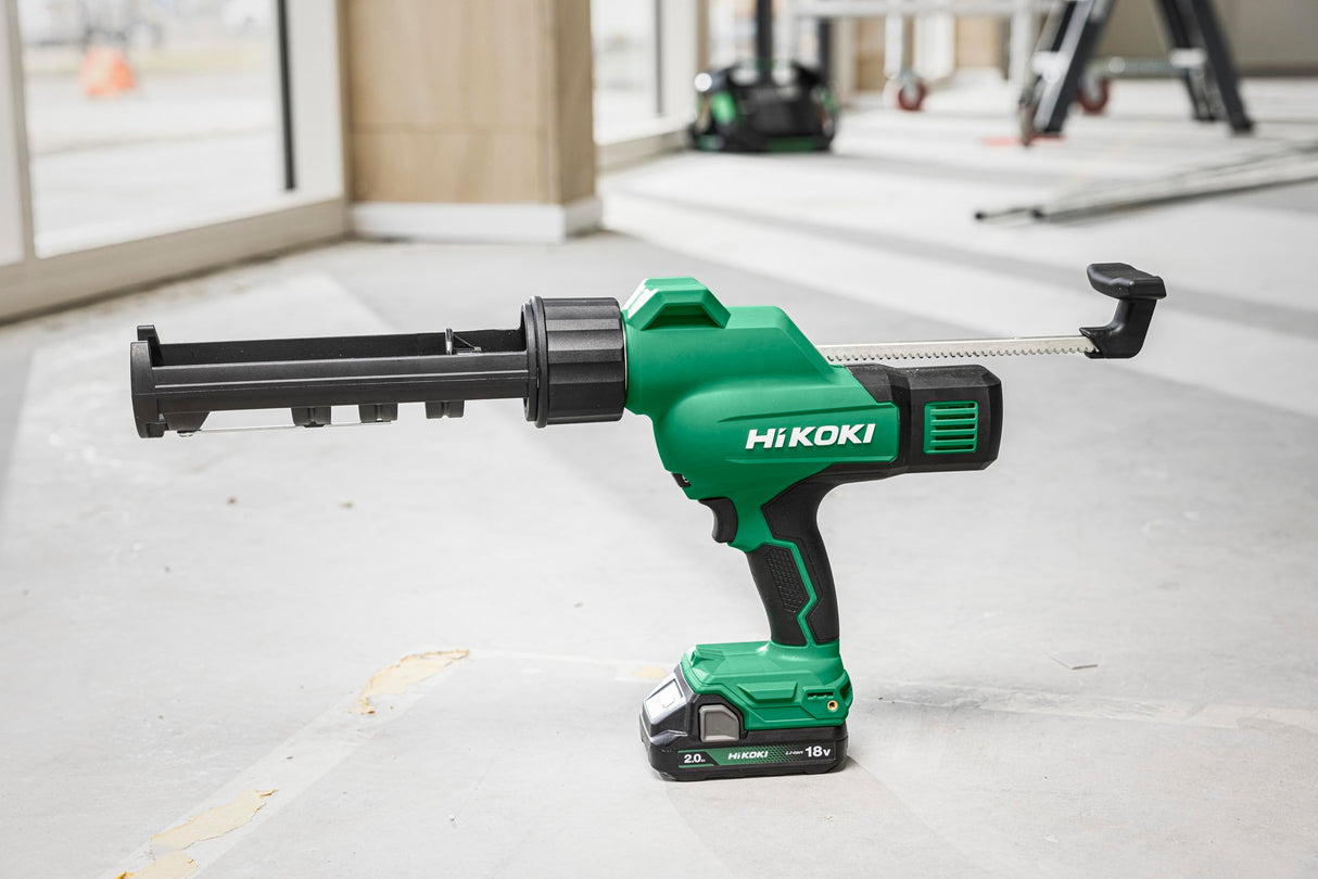 HiKOKI Akku-Kartuschenpistole AC18DA (18V, 400ml, 3000N, Automatische Rücklaufsperre, 6 Stufen, ohne Akku und Ladegerät)