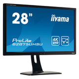 iiyama B2875UHSU-B1 28 Inch TN LCD (sRGB: 102 Percent,NTSC: 72 Percent),1ms,4K UHD 3840x2160,FreeSync ,300 cd/m² Brightness,1x HDMI,1 x DisplayPort,1 x VGA,1xDVI 3 x USB,2 x 2.5W Speakers,HA Stand