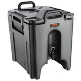 VEVOR Dispensador de Bebidas Aislado Dispensador de Agua Fría y Caliente No Eléctrico 37,6 L Almacenamiento de Alimentos de Acero Inoxidable Contenedor Aislado con Grifo Portátil para Camping Catering