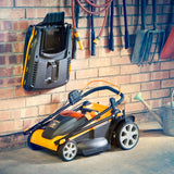 LawnMaster CLMF4841E Cortacésped con Batería 48V MAX 2x24V 4.0Ah, 41cm hasta 450m², Altura de Corte 6 Niveles 22-72 mm, Bolsa de Recogida de 42L