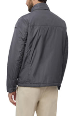 Geox M Litio Short Jkt Chaqueta, Perla ahumada/Negro, 56 para Hombre