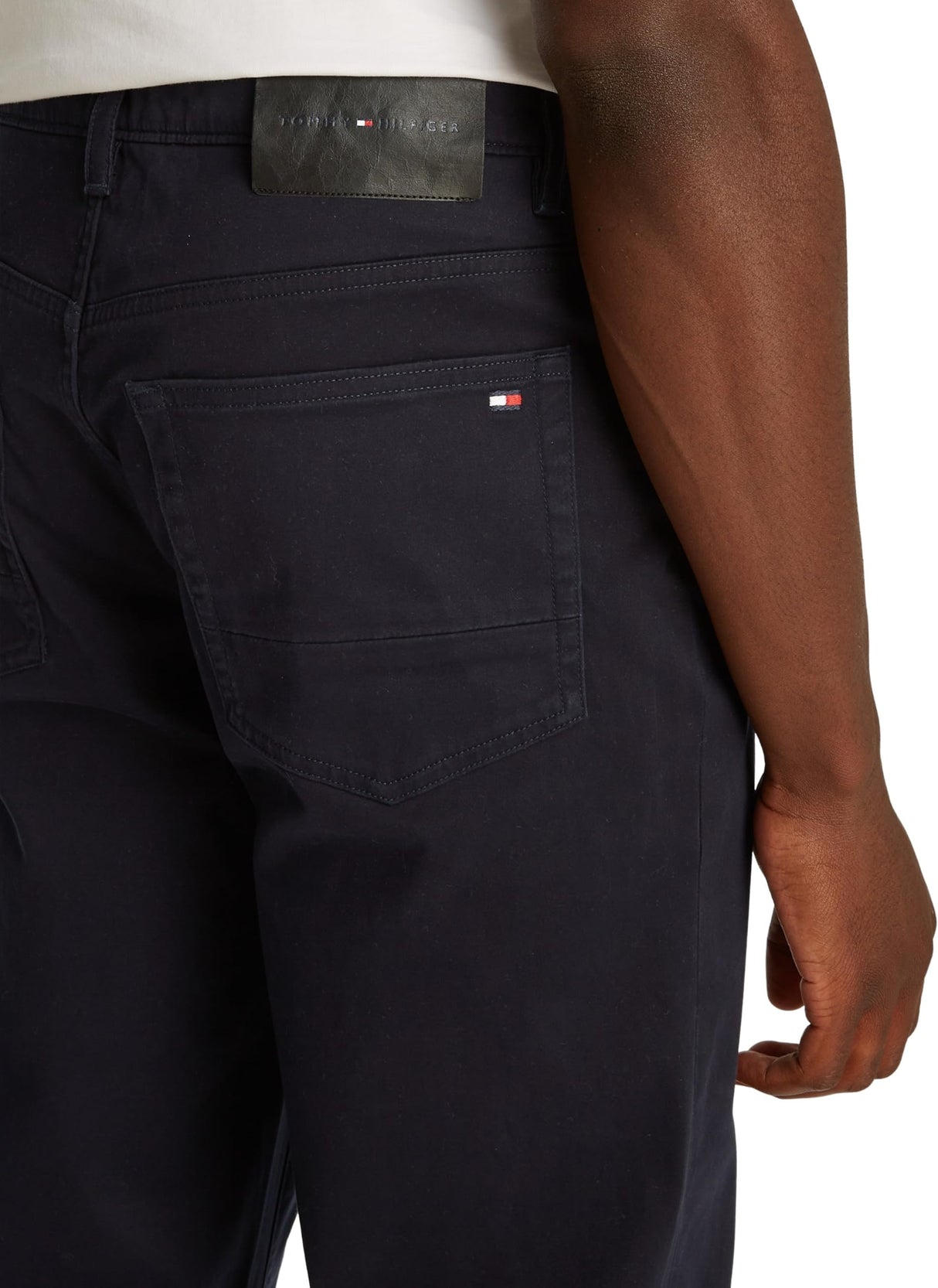 Tommy Hilfiger Chino Hombre Denton Cotton Satin Straight Leg, Azul (Desert Sky), 34W/38L