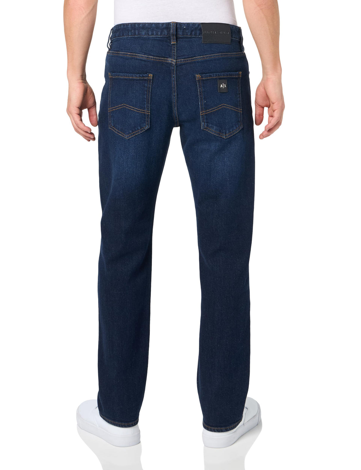 Armani Exchange J16 Straight Fit Comfort Cotton Denim Pants Jeans, Indigo Azul Vaquero, 36 para Hombre