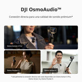 DJI Mic 2 (2 TX + 1 RX + Estuche de carga), todo en uno, micrófono inalámbrico, cancelación de ruido inteligente, grabación interna flotante de 32 bits, micrófono para iPhone y Android