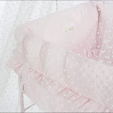 La Nina- Cuna con Dosel Topito Rosa muñecas, Color (Diset 65052)