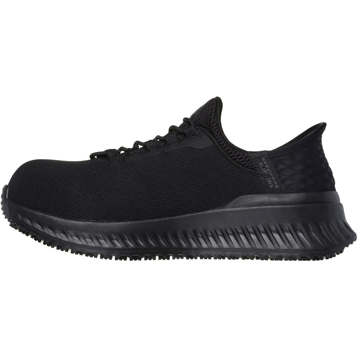 Skechers Tilido Ombray, Botas de construcción Mujer, Black Textile/Synthetic, 38 EU