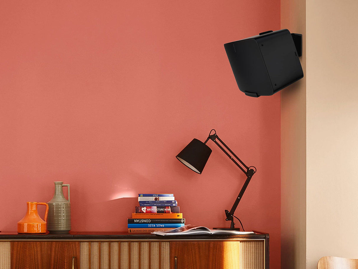 Flexson Soporte de Pared Horizontal Sonos Five y Play:5 - Negro