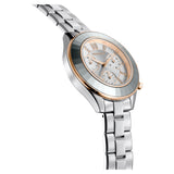 Swarovski Reloj Octea Lux Sport, Brazalete de Metal, Blanco, Acero Inoxidable