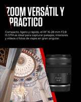 Canon Objetivo RF 16-28 mm F2.8 IS STM – Zoom Ultra Gran Angular, con Estabilizador de Imagen de 5,5 Pasos, Ideal para Paisajes y Viajes | Canon EOS R