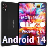 DOOGEE T30S Tableta Android 14, 2.4K 11 Pulgadas, 16GB RAM + 256GB ROM/TF 1TB, 5G WiFi, 13MP+8MP, 8580mAh, Widevine L1 Gaming, Negro