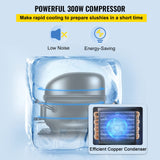 VEVOR, Vevor Máquina de Granizado de Hielo Comercial 6L Máquina para Hacer Granizados Comercial 19x47x60 cm, de Acero Inoxidable 300 W con Agitadores Dobles para Restaurante, Bar