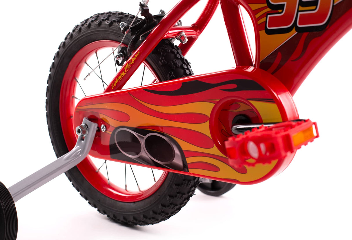 Huffy Bicicletta Pollici Bicicleta de 14 Pulgadas Disney Cars Luxury, Unisex-Baby, Rojo