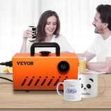 VEVOR Prensa Térmica para Tazas de 11-30 oz Prensa para Tazas Vasos 620 W Máquina de Impresión de Transferencia 23,5 x 11,5 x 1 cm con Guantes Resistentes al Calor y Cinta DIY Tazas de Cerámica Vasos
