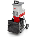 IKRA trituradora eléctrica de jardín ILH 3000 S, potente 3000 W, grosor de ramas de hasta 44 mm, incl. bolsa colectora de 45 l