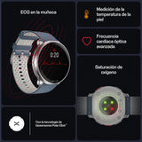 Polar Vantage V3, reloj deportivo con GPS, monitor de frecuencia cardíaca avanzado, duración de la batería ampliada, smartwatch para hombre y mujer, mapas offline, running, triatlón, S-L, Plata-Azul
