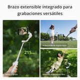 DJI Estabilizador para Smartphones OSMO Mobile 6, en Tres Ejes para teléfonos, Brazo Extensible Integrado, portátil y Plegable, estabilizador para videoblogs, vídeos de Youtube y TikTok