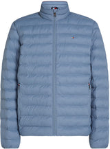 Tommy Hilfiger Cazadora acolchada Packable Frecycled Jacked Relaxed Fit, Azul (Brisk Blue), L