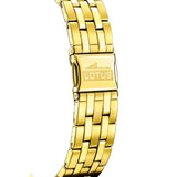 Lotus Reloj Hombre 18984/2 Square Series Caja de Acero Inoxidable 316l Dorado Correa de Acero Inoxidable 316l Dorado