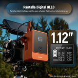 NEEWER Mini V Mount Battery 6800mAh 99Wh 14.5V, V Lock Battery with 65W PD Type C/D Tap/BP/USB A/Dual DC Port/OLED Display para videocámara Compatible con SmallRig BMPCC 4k 6k, PS099E Naranja