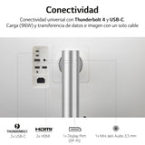 LG 40WP95CP-W -Monitor UltraWide Ultrapanorámico 39,7", 21:9, Nano IPS: (5120x2160), 300cd/m², 1000:1, DCI-P3>98%, HDMIx2, DPx1, USB-Cx1, USB-Ax2; HDR10, Modo PBP, Altavoces 2x10W, Color Blanco