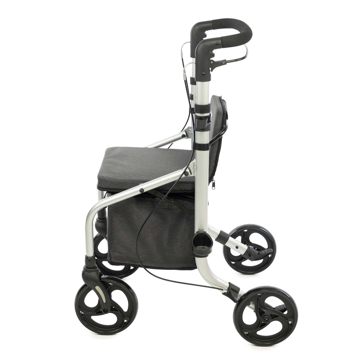 Carlett - Lett Go | Andador con Asiento Incorporado | Producto Médico Homologado | Ruedas XL Giratorias | Manillar Ergonómico Ajustable | Doble Freno con Sistema de Seguridad