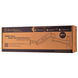 SilverStone SST-ARM11BC - Bracket para montaje de un brazo para monitor LCD LED, Ajustable, con rotación de 360º, brazo basculante arriba/abajo 90º,izquierda/derecha 90º & 180º Max VESA100x100,negro