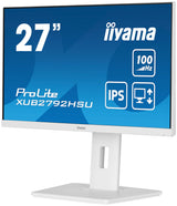 iiyama XUB2792HSU-W6 27" Blanco Panel IPS, 1920x1080100Hz, 250cd/m², 15cm Regulable en Altura, Pivotante, Altavoces, HDMI, DisplayPort, 0,4ms (MPRT), FreeSync, USB 4x3.2