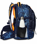Seven Gang Mochila Ergonómica Ecológica, UPDOWN TWICE GRS DEEPLY INDIGO, Azul - Mochila de Escolares, Diario, Viaje, para niños, niñas, adolescentes - Maxi Capacidad