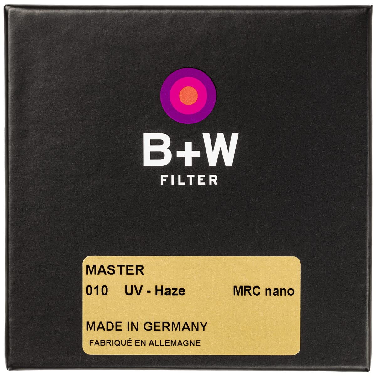 B+W MRC Nano Master - Filtro Ultravioleta (95 mm, 16 Unidades, antirreflectante)