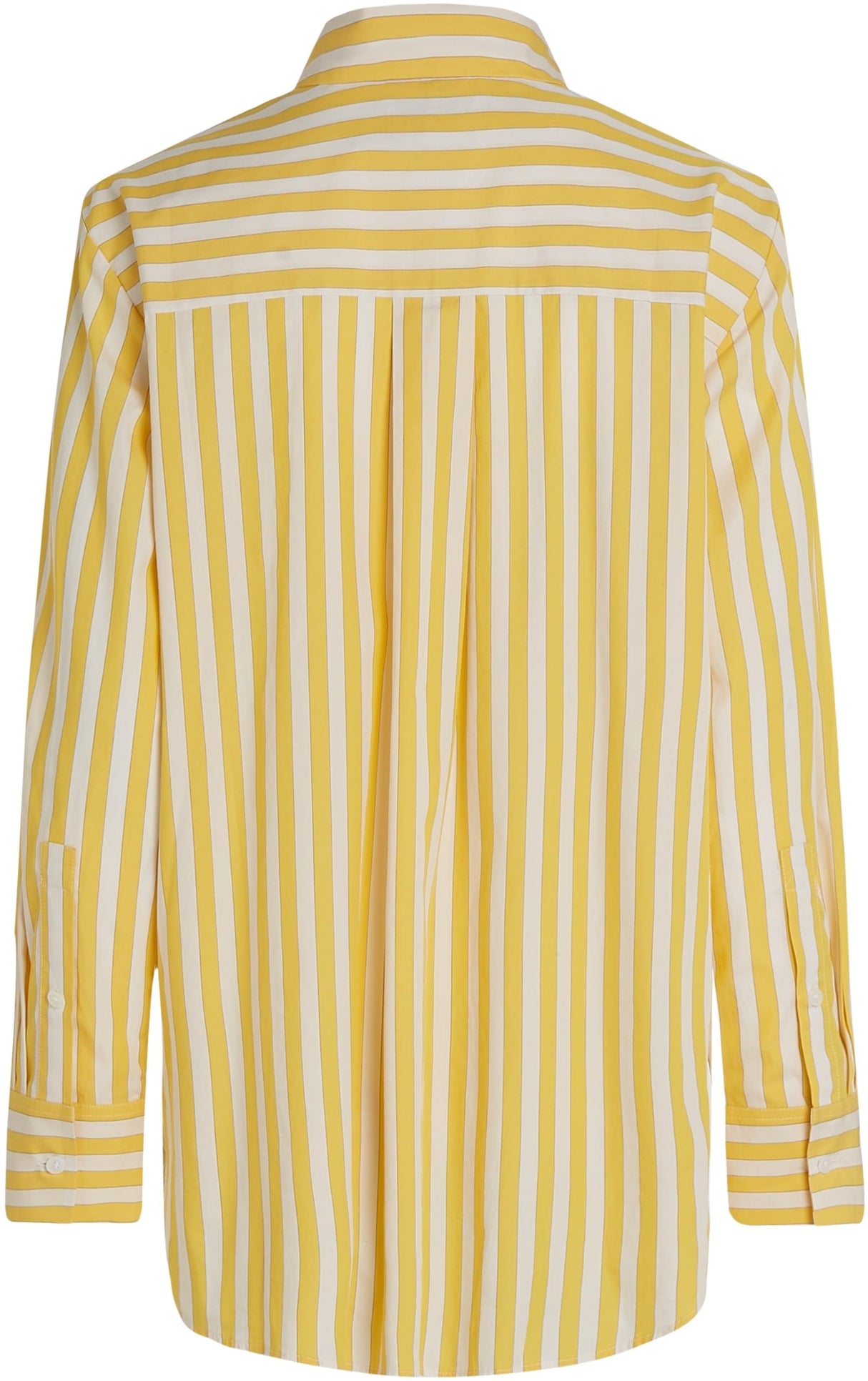 Tommy Hilfiger Camisa Mujer Poplin Easy Fit Oversized, Multicolor (STP Citronella), 38