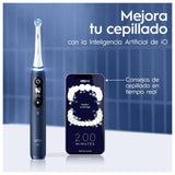 Oral-B iO 7 Oral-B iO 7N Cepillo de Dientes Eléctrico Azul, con 2 Cabezales y 1 Estuche de Viaje, Diseñado por Braun