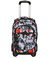 Seven Trolley New Tech, 2 Ruedas, Spray me, Negro, 3 en 1, Triple Uso, Mochila con Carro desenganchable, Mochila Escolar de Viaje, niño niño., Negro, Talla única, Escolar