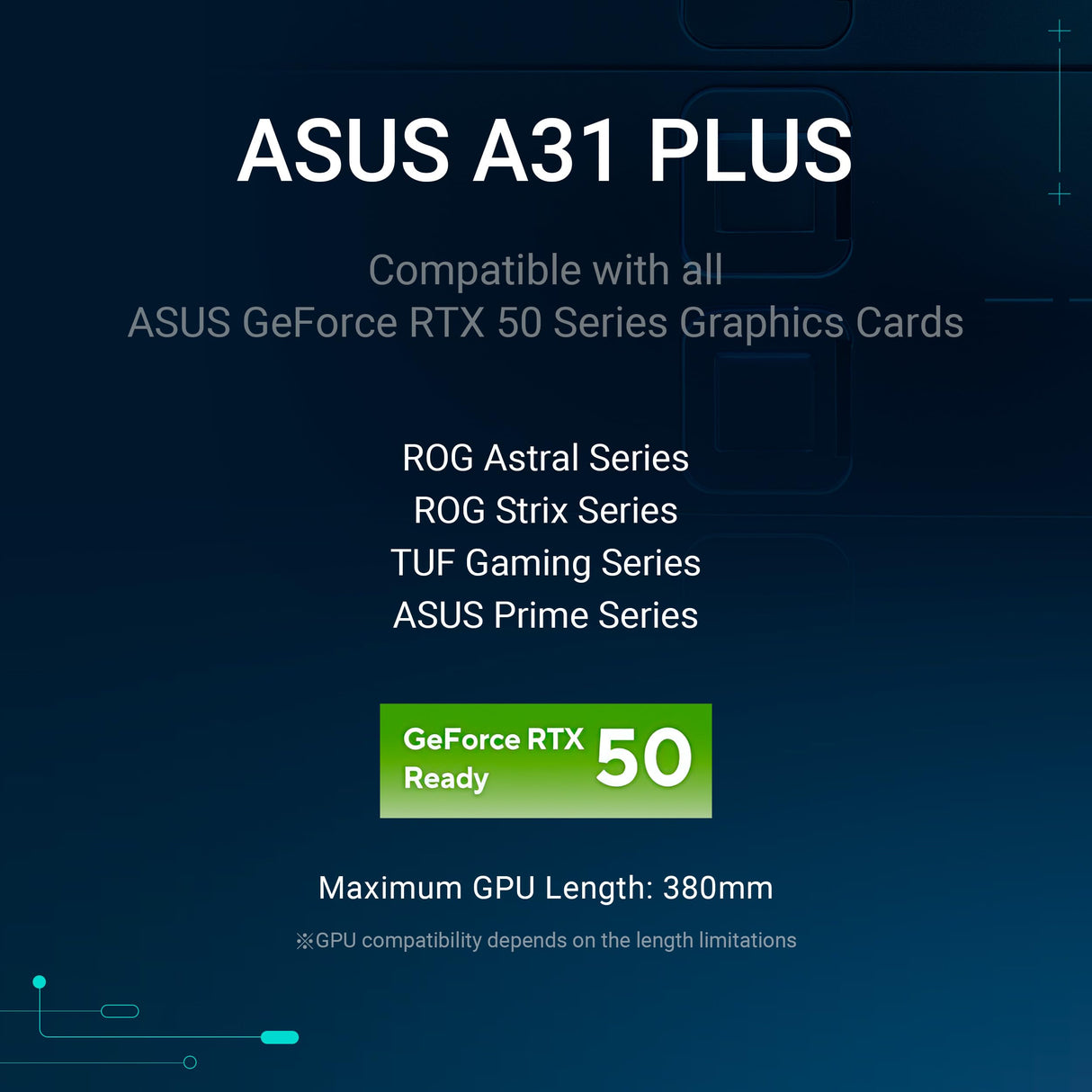 ASUS A31 Plus TG ARGB - Chasis PC ATX (Compatible con Placas Base con Conector Oculto, radiadores de 360 mm y gráficas de 380 mm, 4 Ventiladores ARGB, Cristal Templado, gestión de Cables), Blanco