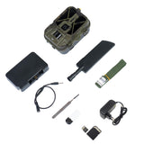 PNI Paquete de cámara de Caza Hunting 550C Internet 4G LTE, Acceso Mediante aplicación Tuya, batería + Tarjeta de Memoria MicroSD 32 GB con Adaptador SD