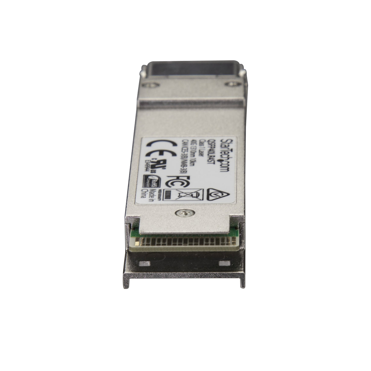 StarTech.com QSFP40LR4ST - Módulo transceptor QSFP+ de Fibra LC monomodo, Color Plata